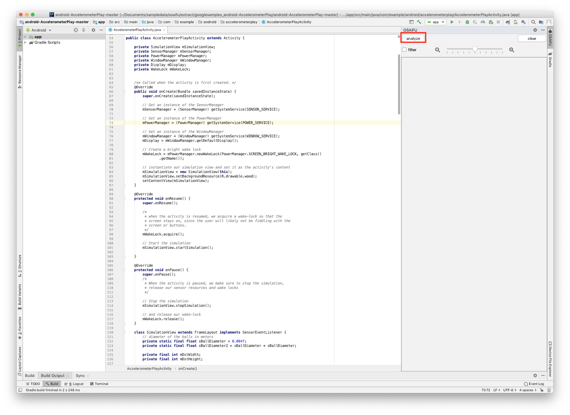 Screenshot of using OSAIFU